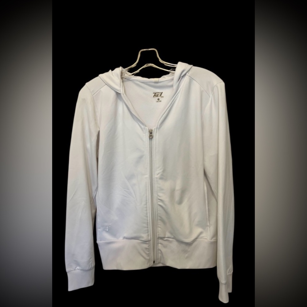 Tail Golf Zip Up White Jacket